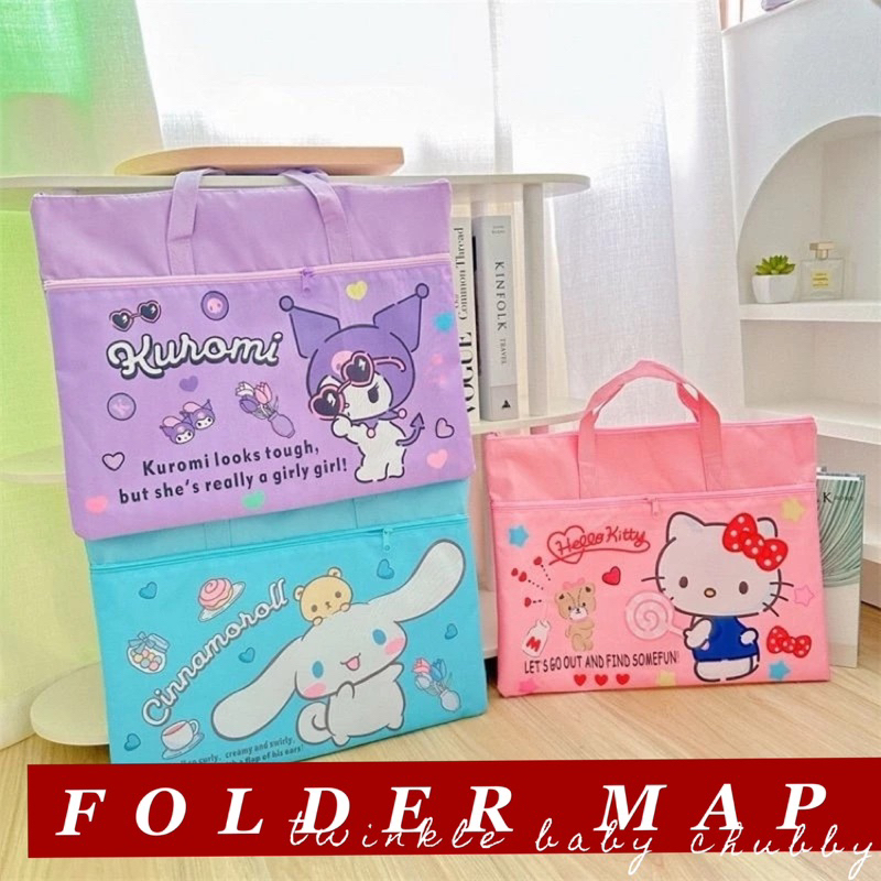

TAS MAP FOLDER ANAK SEKOLAH LEMBAR LKS KANTONG KAIN HELLO KITTY KORUMI MY MELODY CINNAMOROL LUCU PRINCESSOEGANIZER FILE BUKU