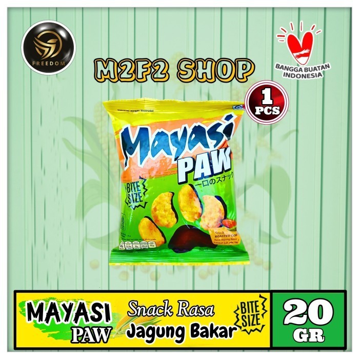 

Snack Mayasi PAW Bite Size Roasted Corn Flavor | Camilan Rasa Jagung Bakar Sachet - 20 gr (Kemasan Satuan)