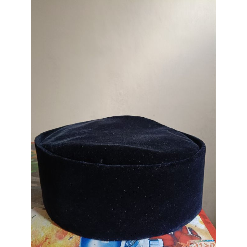 Peci songkok kopiah susun hitam polos