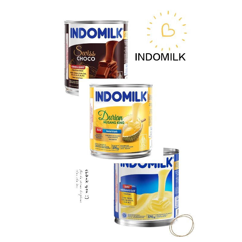 

Indomilk SusuKentalManis 370gram kaleng