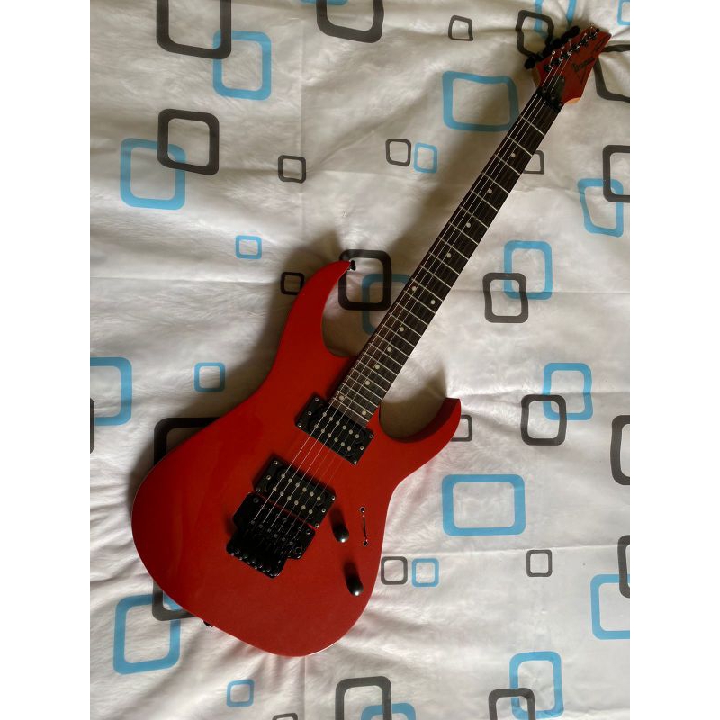 gitar ibanez RG series red custom updown