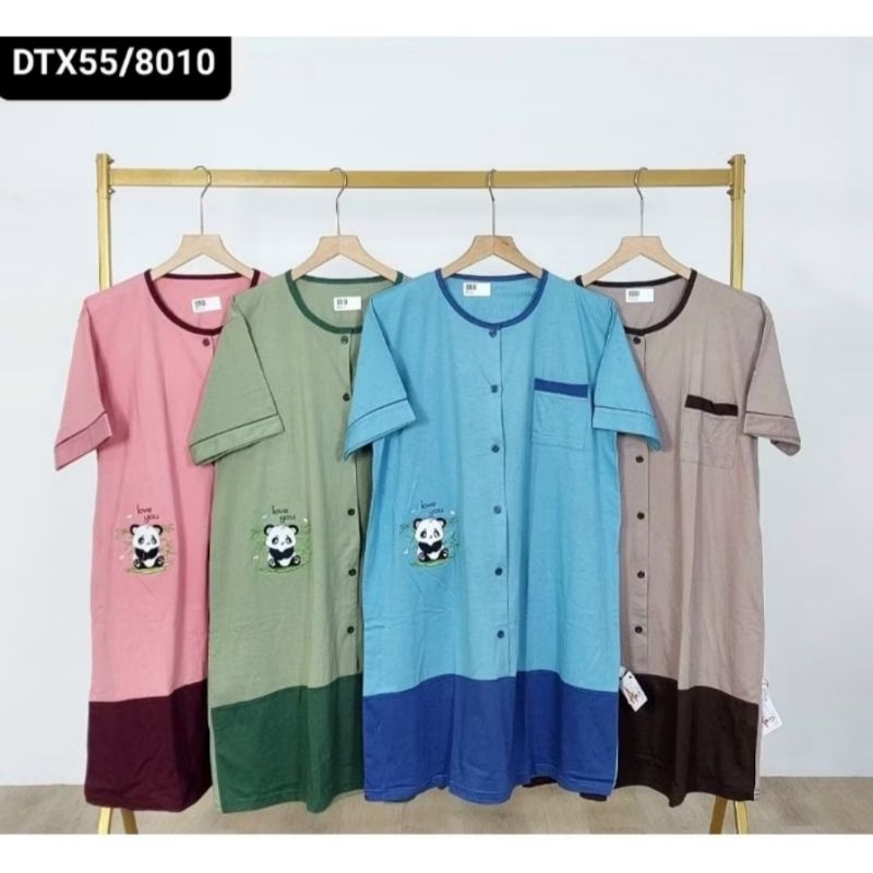 AMRO label putih, Daster kaos jumbo kancing full