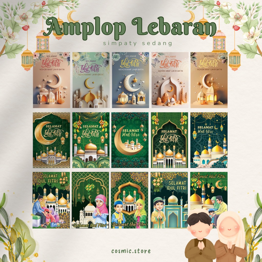 

Komplit - Amplop Lebaran Simpaty Sedang Premium isi 6 /amplop Idul FItri sedang