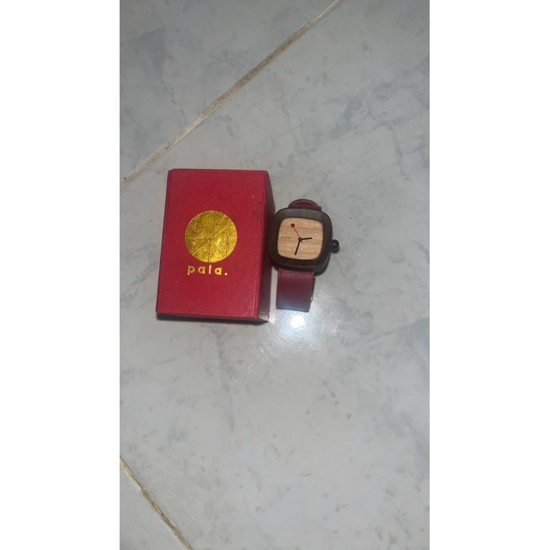 preloved jam tangan kayu merk pala nusantara unisex bisa pakai