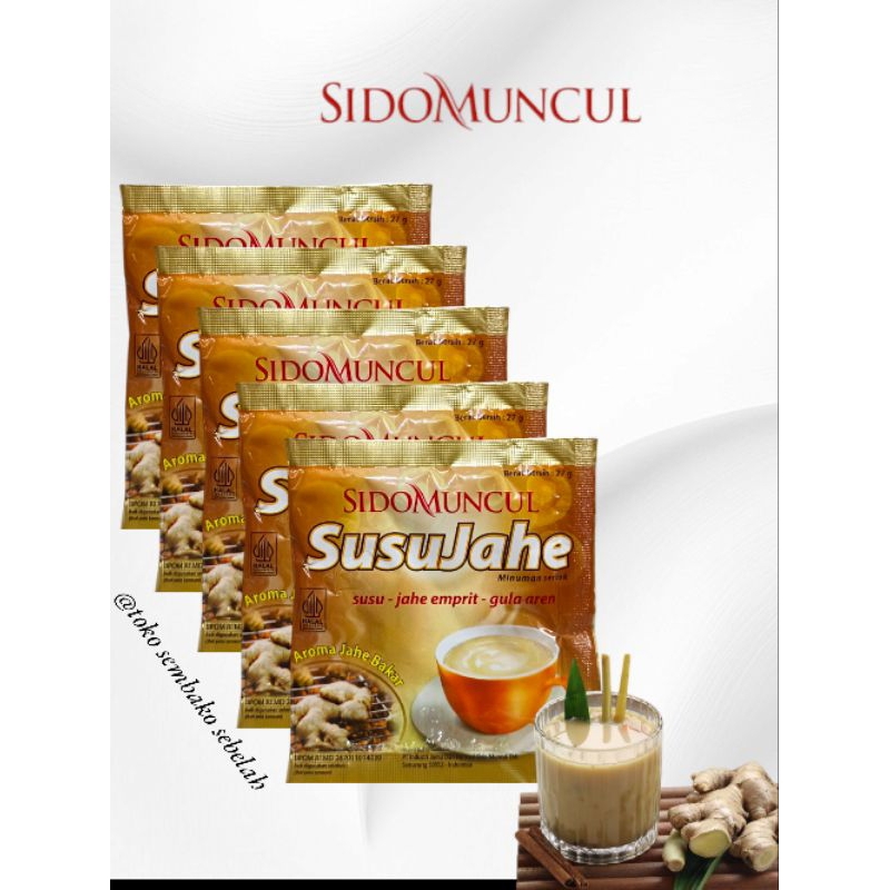 

Sidomuncul Susu Jahe 1 Renteng Isi 10 Pcs Kemasan 27gr