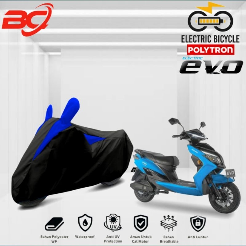 cover MOTOR LISTRIK,SEPEDA LISTRIK anti air Polytron EVO Electric Bicycle penutup motor listrik ,sar