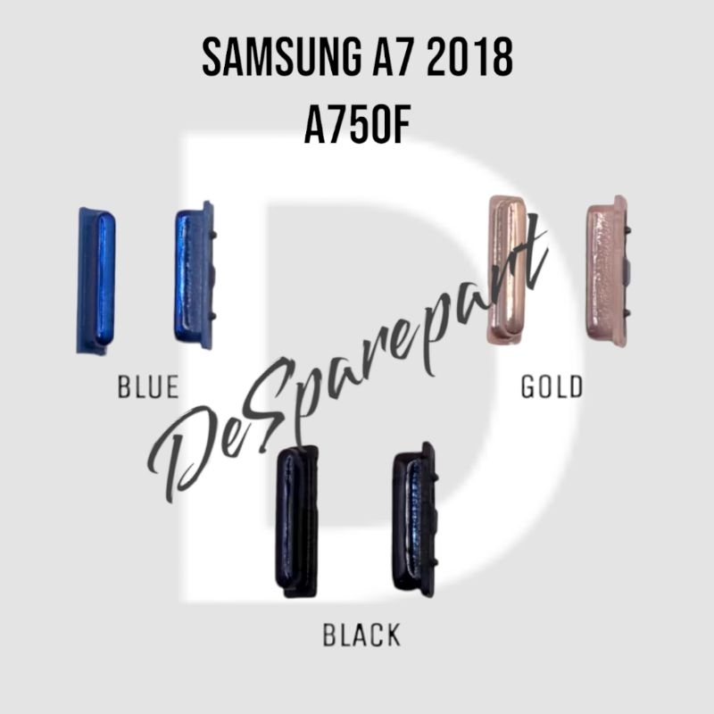 Tombol Volume Samsung A7 2018 / A750 || Pernik / Tombol luar