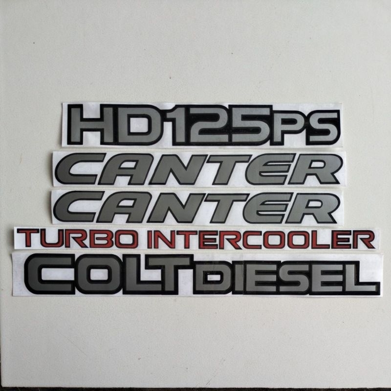 Stiker Cutting Canter HD 125 PS, HD 110 PS, 125 PS ,110 PS,136 PS