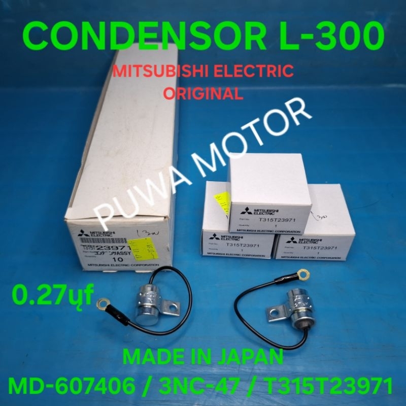 CONDENSOR KONDENSOR PLATINA  L300 BENSIN 0.27 MITSUBISHI ELECTRIC ASLI ORIGINAL JAPAN 100% MD607406 