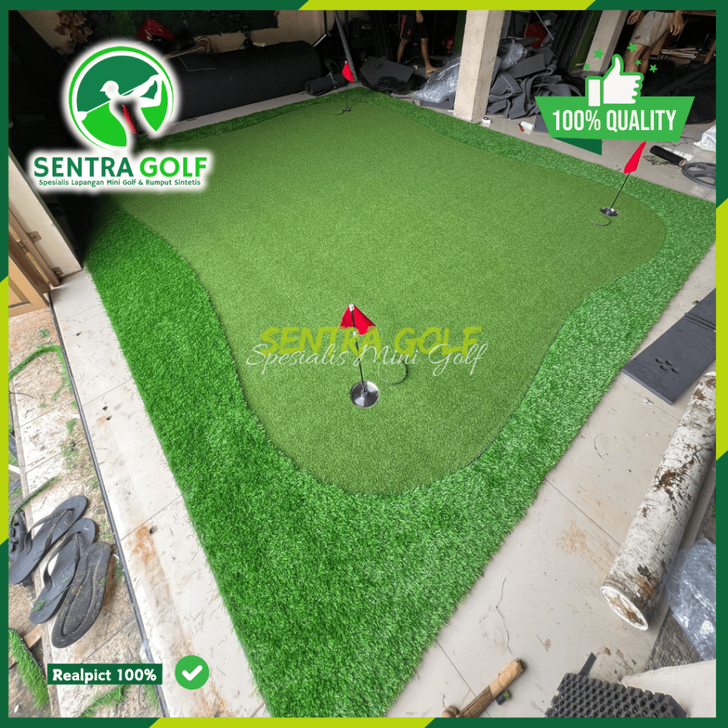 Lapangan Mini Golf Ukuran 4x3,5 meter / Lapangan Golf / Mini Golf / Putting Green