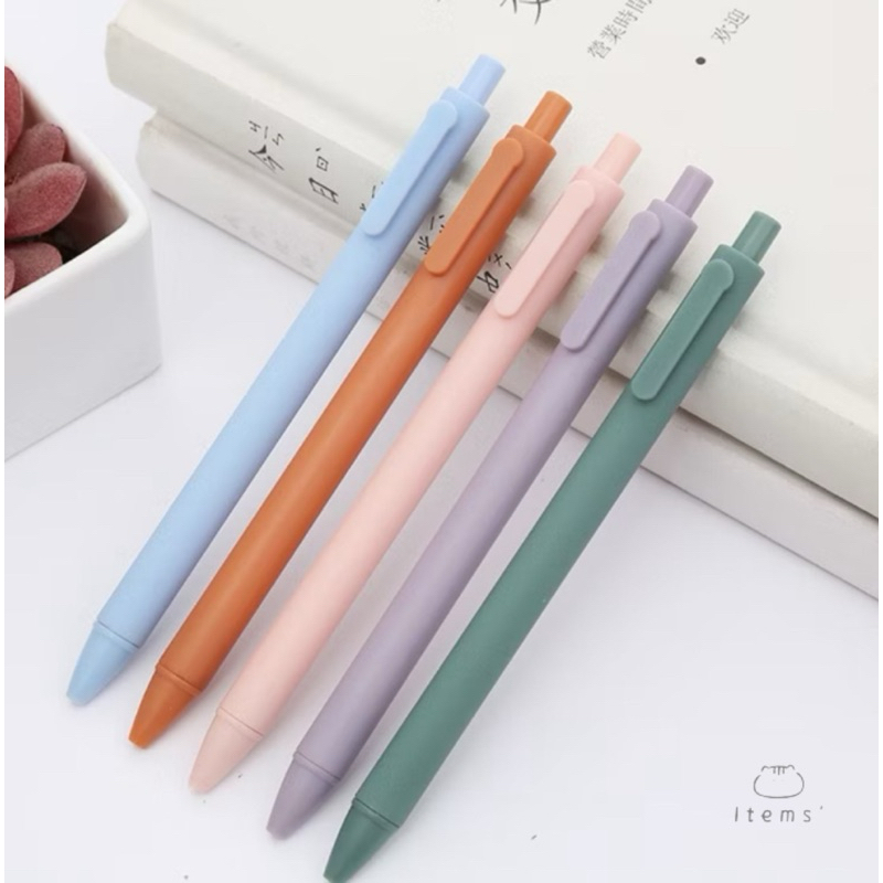 

pulpen gel/pena gel Warna Macaron-0.5mm Tinta Hitam Gel Pena Alat Tulis Perlengkapan Sekolah