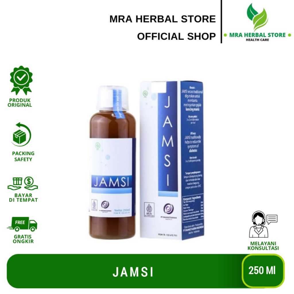 Jamsi 250ml | Obat Diabetes Alami | Membantu Menurunkan Kadar Gula Darah | Jamsi Jamu Diabetes