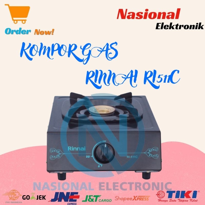 KOMPOR GAS RINNAI RI-511C/KOMPOR GAS PORTABLE RINNAI RI511C/KOMPOR GAS PORTABLE RINNAI RI 511C/KOMPO