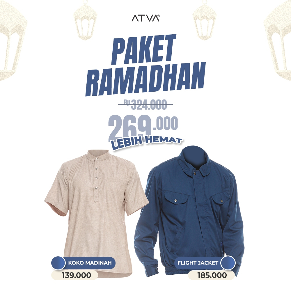Baju Koko Pria Lengan Pendek Madinah Jaket Pria Canvas [PROMO BUNDLING]