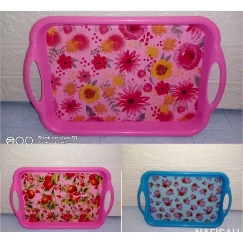 Nampan Plastik Persegi Panjang Kuping