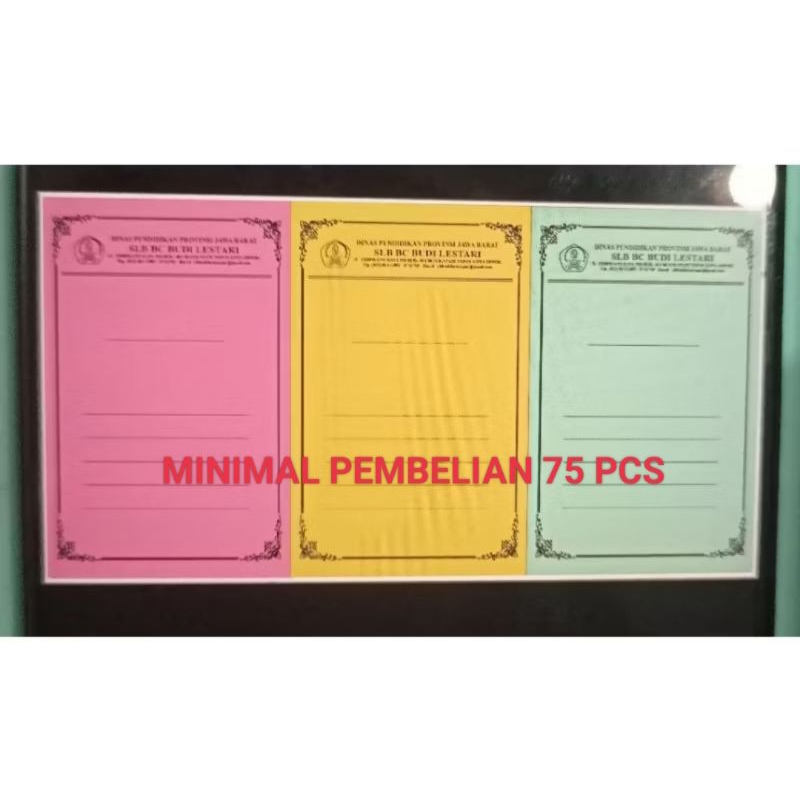map kertas buffalo 1 warna / kertas / stopmap kertas / custom / kartu tik / folder