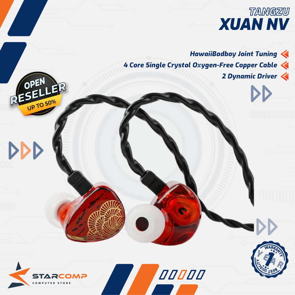 Tangzu x HBB XuanNv / Xuan Nv 2 Dynamic Driver Earphone In Ear Monitor