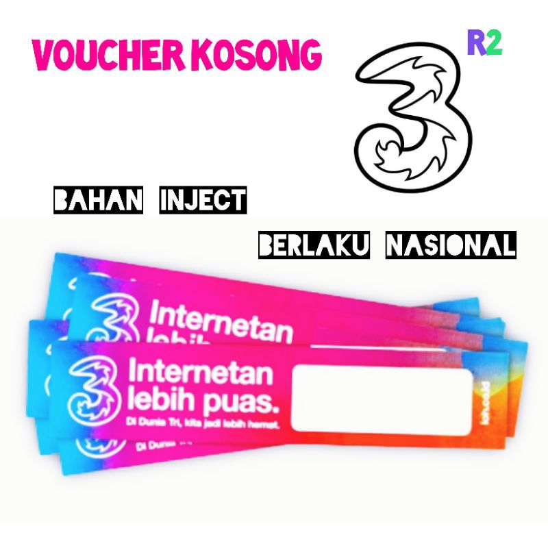 Voucher KOSONG/BLANK Tri Nasional