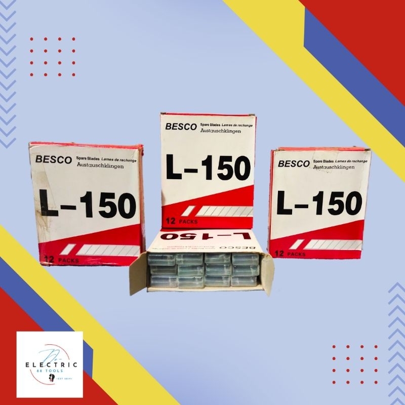 

PISAU REFILL CUTTER BESAR L-150 ISI 12 TUBE / CUTTER BLADE REFFIL BESCO ISI PISAU PEMOTONG