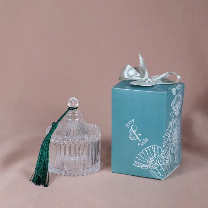 [Chloe] Crystal Jar / Jar Kristal Souvenir Wedding / Pernikahan / Birthday / Manyue / Engagement Uni