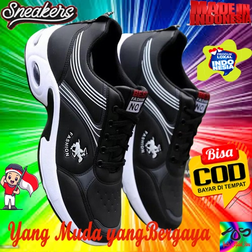 PL53 Sepatu Sneakers Pria yang bikin gaya