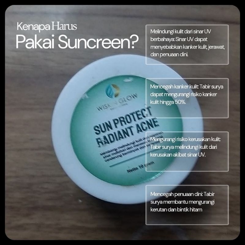 Suncreen Protect Acne Jerawat WiSkin Glow