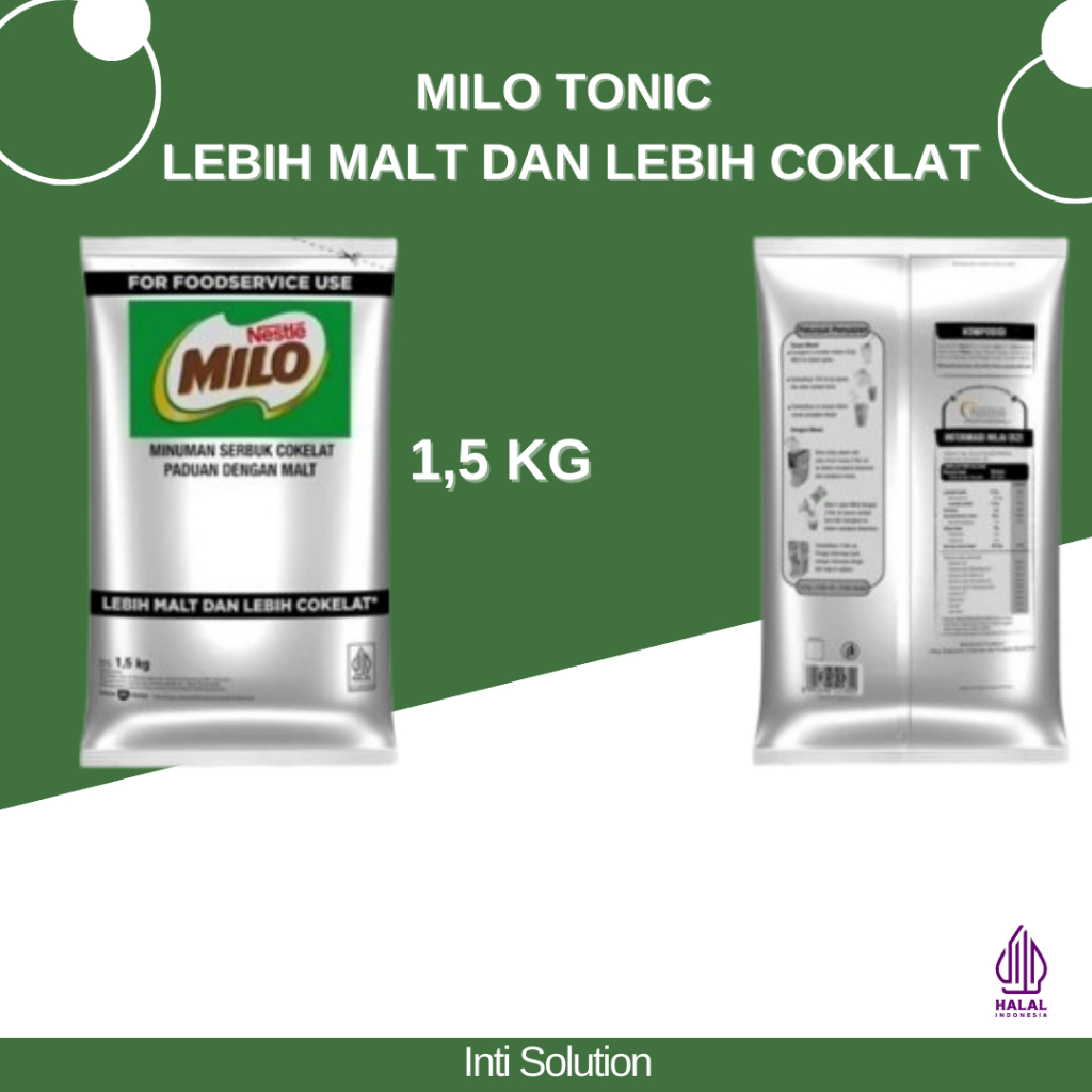 

MILO TONIC (SERBUK COKLAT DENGAN MALT) 1,5 KG