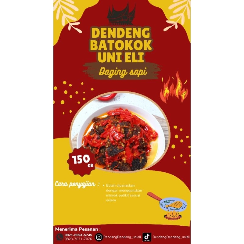 

DENDENG BATOKOK UNI ELI | 150 gr