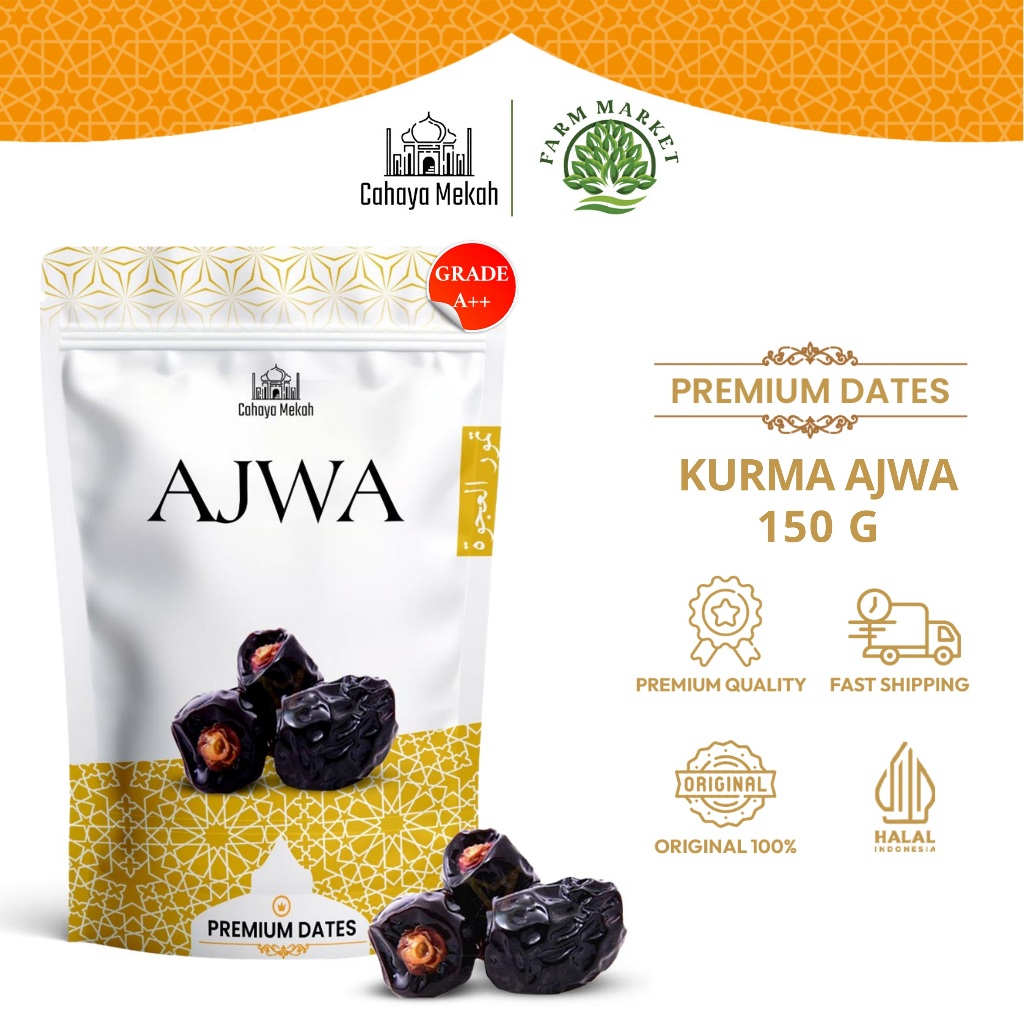 

Cahaya Mekah Kurma Ajwa Pouch 150gr