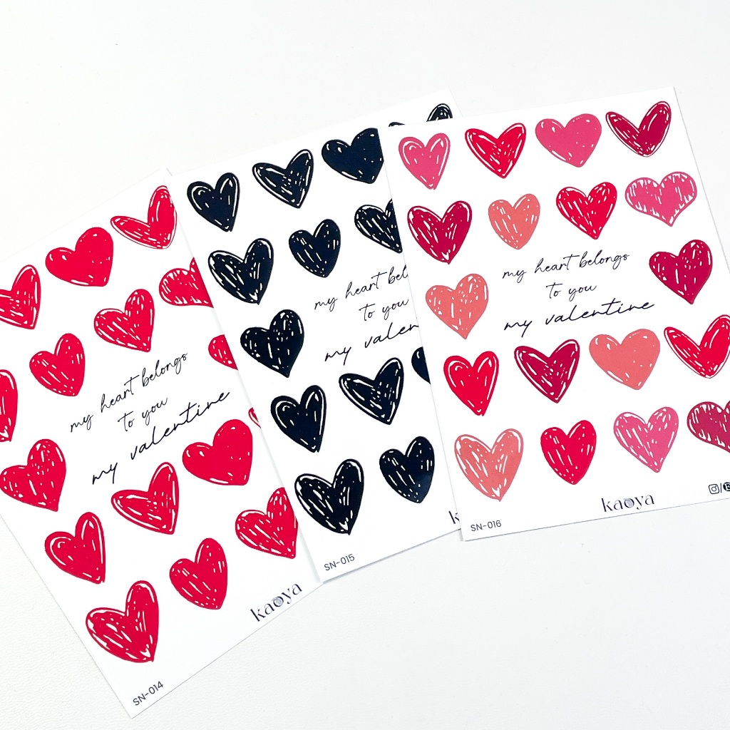 

Sticker Sheet: Valentine Scrapbook Journal Stiker deco handmade by KaoyaShop