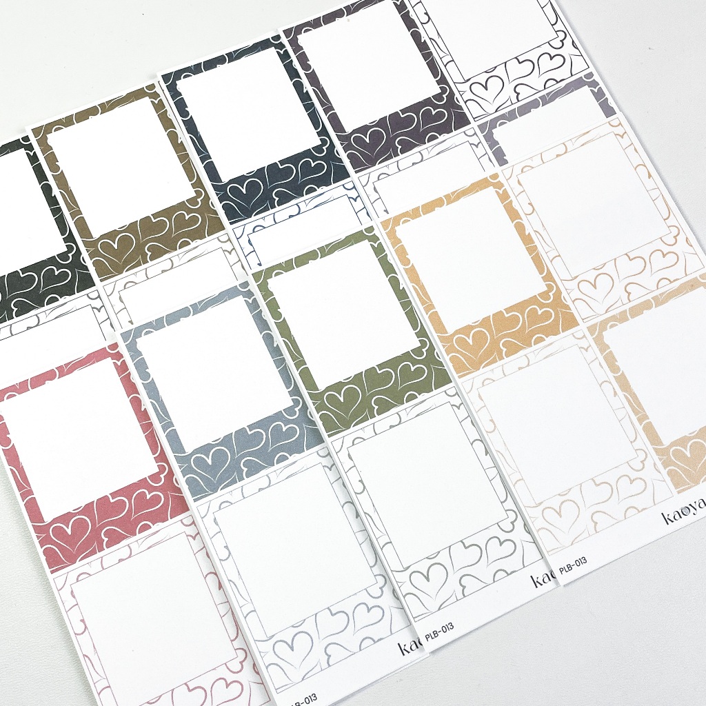 

8pcs Kertas Label Set Valentine Heart Polaroid Theme Foto Photo Texture DIY Label Paper Bahan Kertas Jurnal by KaoyaShop