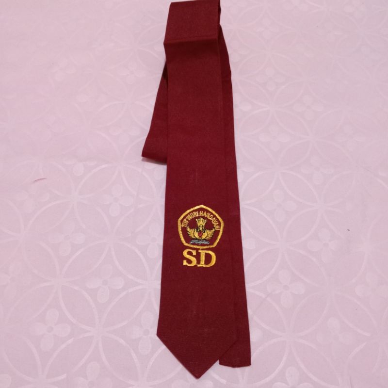 Dasi panjang anak SD bordir