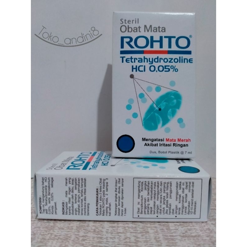 ROHTO tetrahydrozoline | HCI 0,05% | obat mata steril