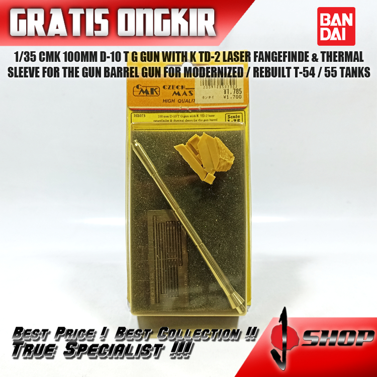 CMK 1/35 100MM D-10 T G GUN WITH K TD-2 LASER FANGEFINDE & THERMAL SLEEVE FOR THE GUN BARREL GUN FOR