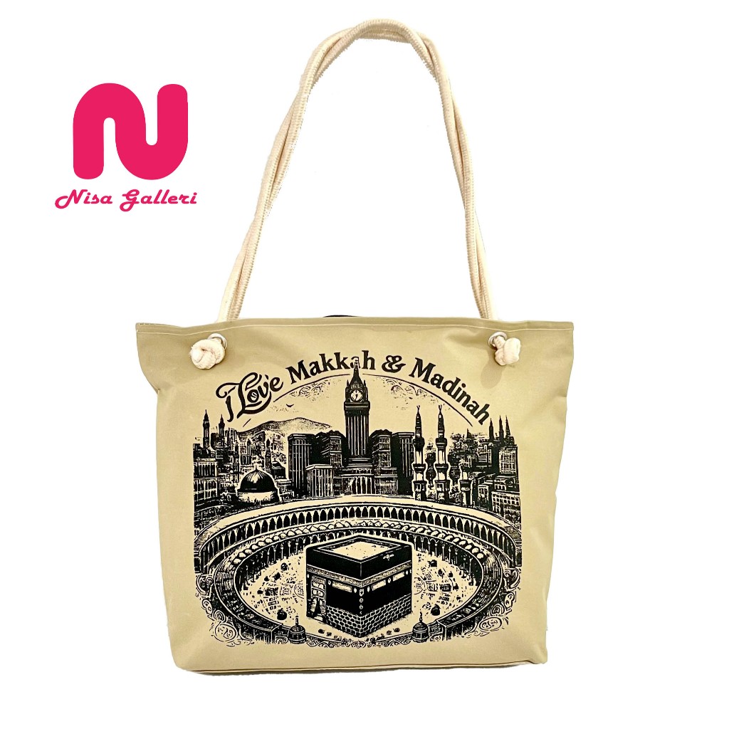 NISA GALLERI Tas ToteBag wanita untuk oleh oleh umroh dan haji