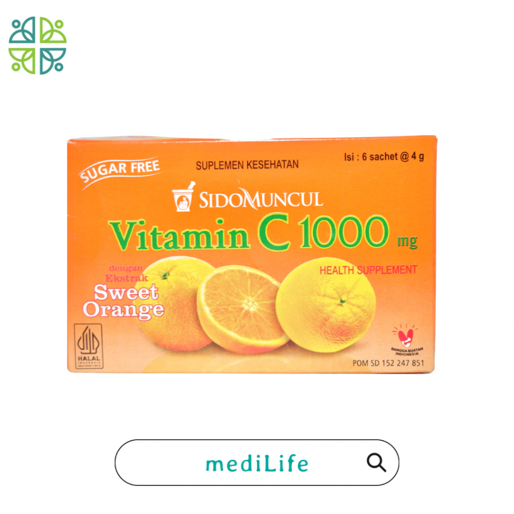 VITAMIN C 1000 LEMON // VITAMIN C 1000 ORANGE ISI 6 SACHET