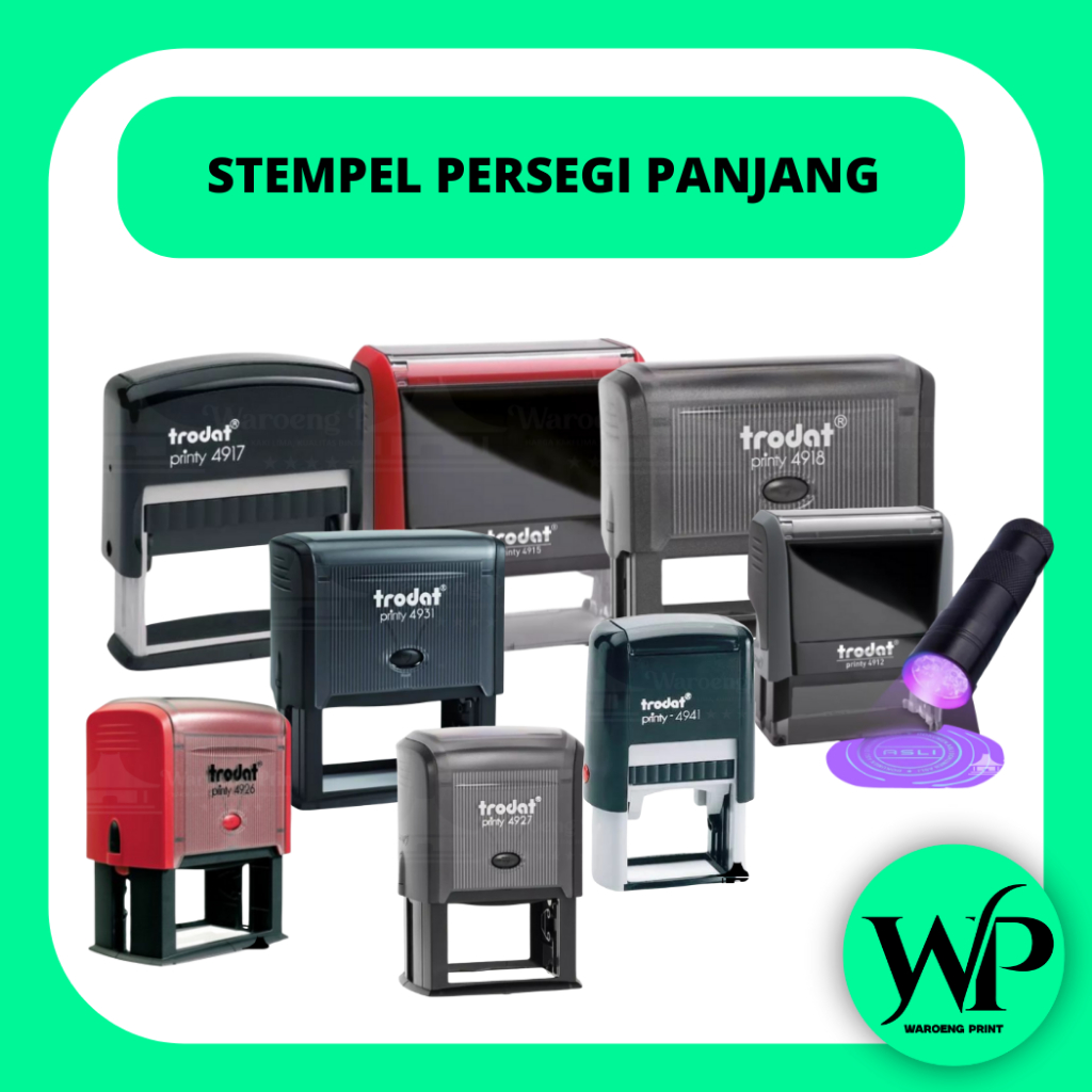 

Stempel Trodat Persegi Panjang Tinta UV - Tidak Terlihat, Aman untuk Dokumen