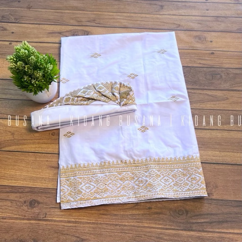 Saput Udeng Bordir Dewasa | Saput Bordir | Saput Dewasa (Putih)