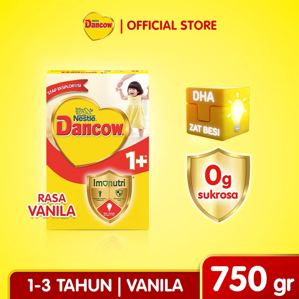 

Susu Dancow 1+ Susu Rasa Vanilla 750gr