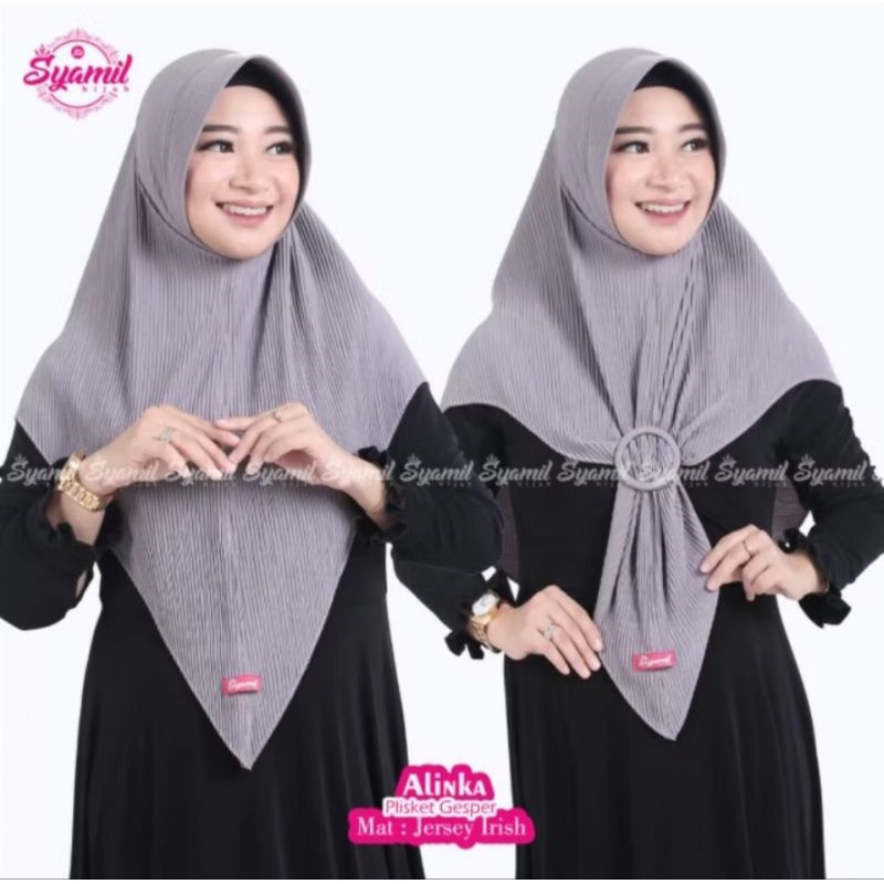 HIJAB INSTAN PLISKET GESPER/SYAMIL HIJAB/BERGO PED PLISKET