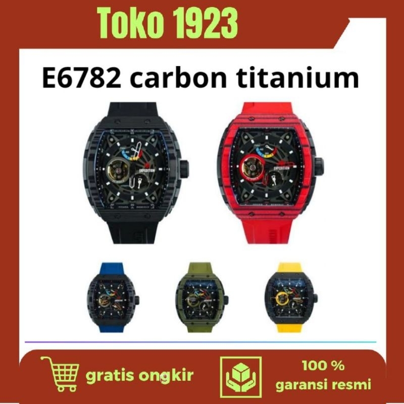 jam tangan E6782 Carbon Titanium Bekas