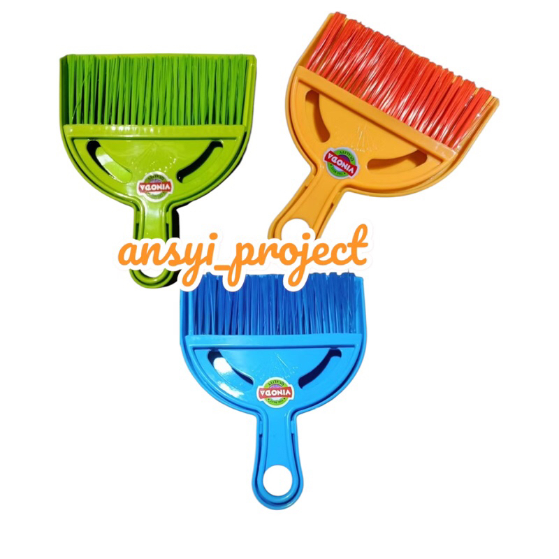 Sapu mobil / sapu kecil vinoda / sapu meja kecil + serok kecil