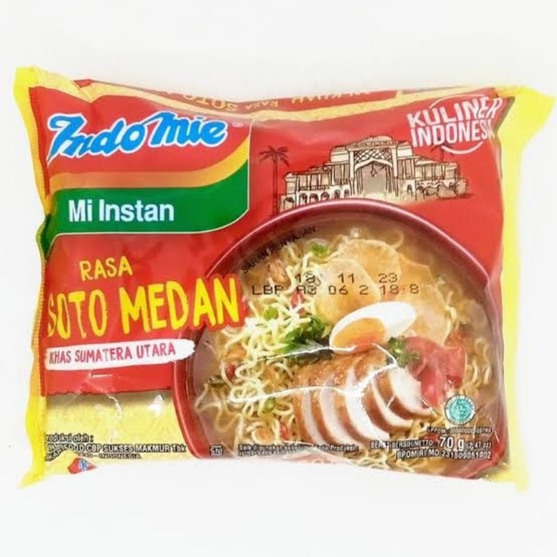 

Indomie Mie Instant Rasa Soto Medan Khas Sumatera Utara 70 gr