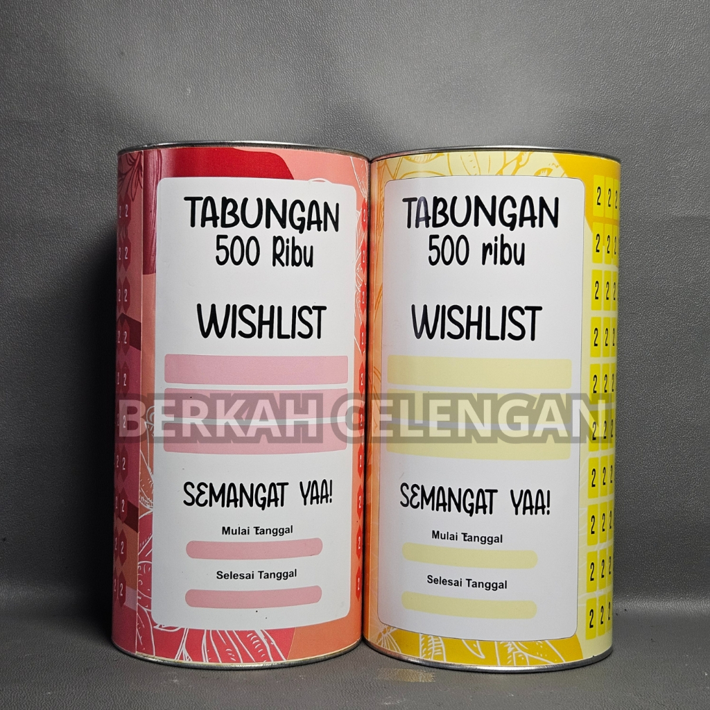 [UKURAN MEDIUM] CELENGAN TARGET MURAH 2K TARGET 500K TABUNGAN TARGET CELENGAN TABUNGAN BUKA TUTUP