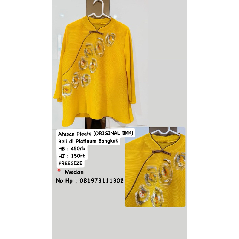 Atasan Pleats Premium Original Bangkok