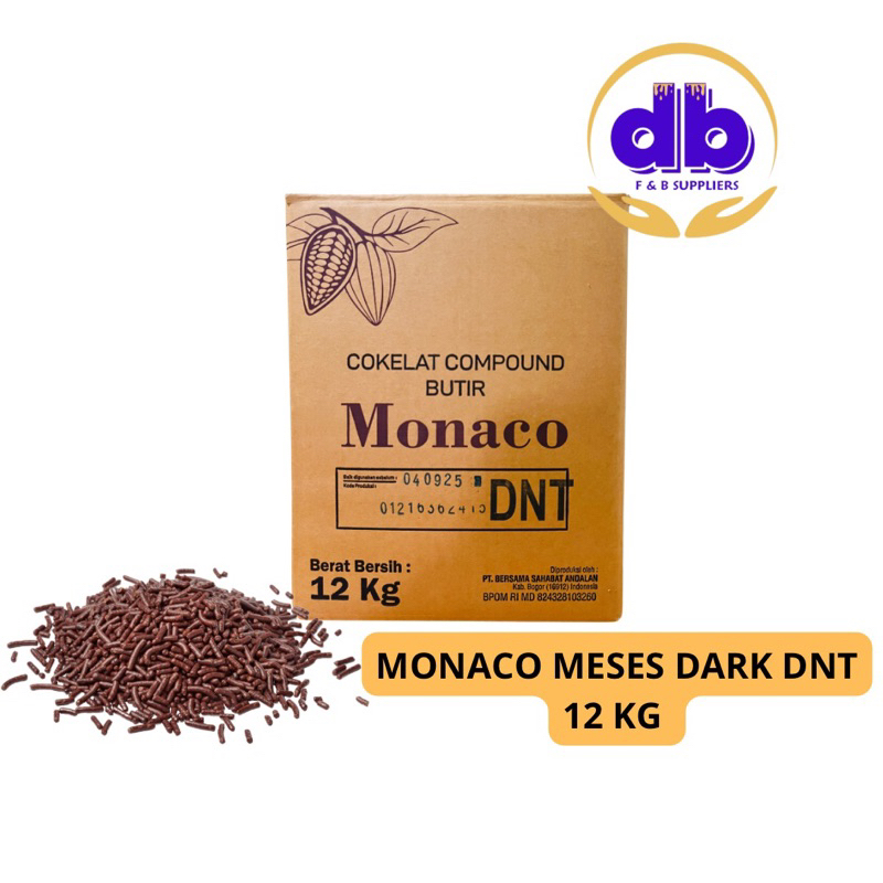 

Cokelat Compound Butir Monaco Meses Dark DNT 12 Kg