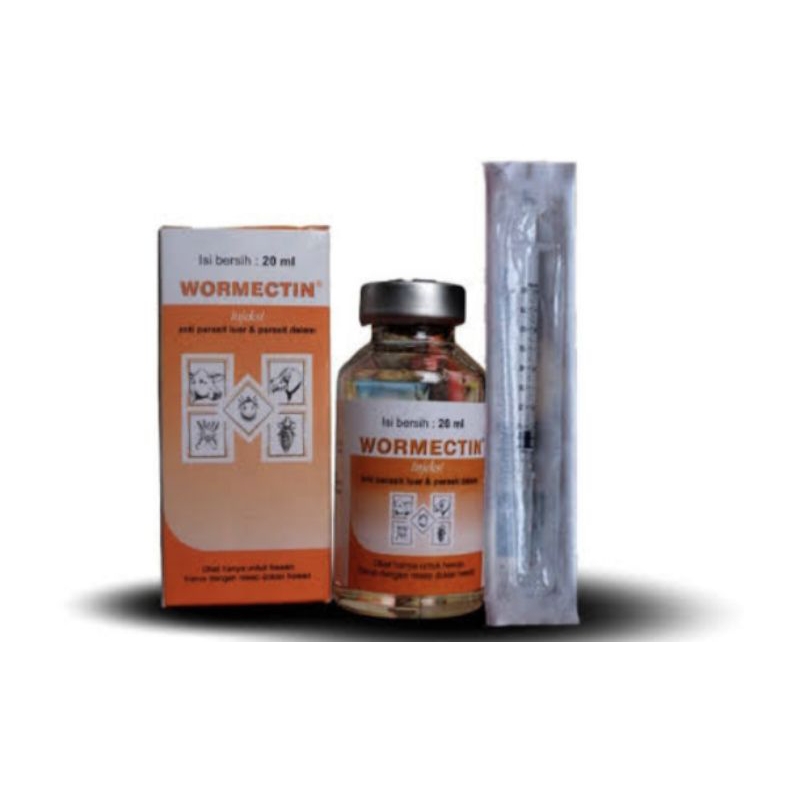 Wormectin injek obat hewan plus suntik atasi gudik scabies koreng caplak kutu cacing dll