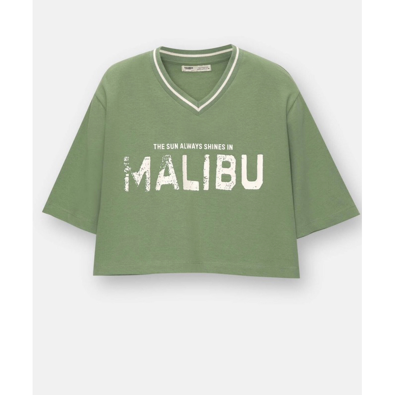 JEWELS JASTIP - CROP TOP PULL & BEAR - KAOS PULL & BEAR