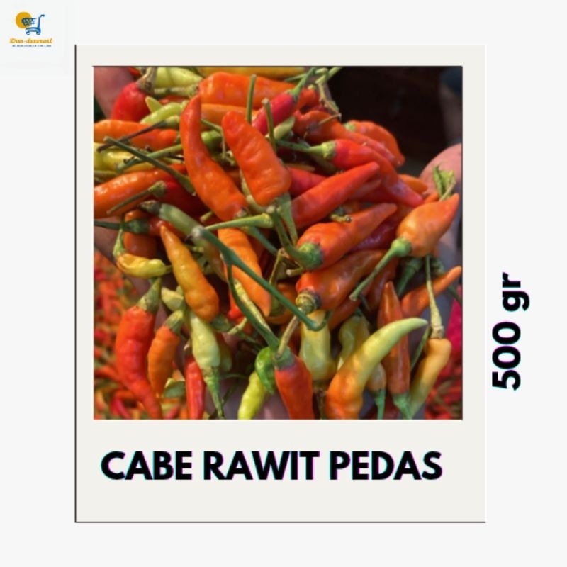 

cabe rawit merah fresh pedes juara setan berkualitas 500 gram