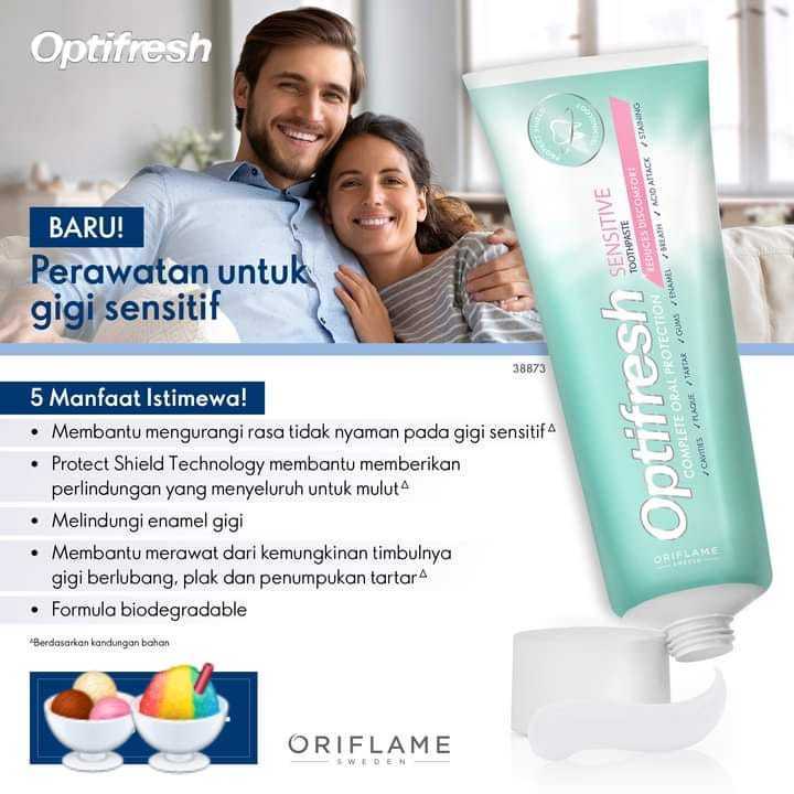 Optifresh Sensitive Toothpaste Oriflame - Pasta gigi oriflame